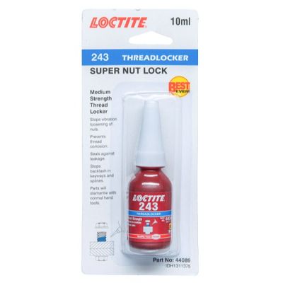 THREAD LOCKER BLUE MEDIUM  STRENGTH 243-10ML