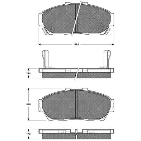 TRW DTEC Brake Pad Set (DB1292)