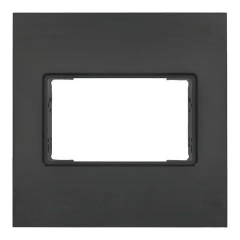 Universal Black Double DIN Dash Trim Plate | Blank Radio Bezel for Custom Installations