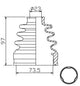 CV BOOT KIT INNER 73.5*97*23 A2560