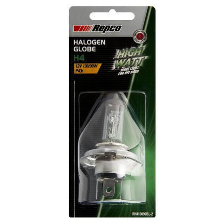Repco H4 Headlight Bulb Performance High Watt 12V 130/90W Bl RH413090BL-2
