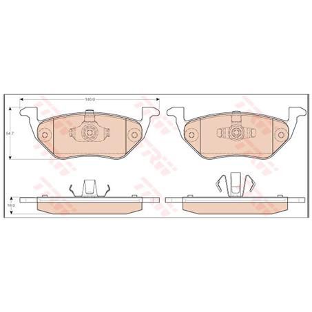 TRW Brake Pad Set (DB1996)