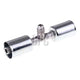 Atco Aluminium Fitting # 8 Splicer Beadlock #8 Straight With R12 Port BLX6102-1
