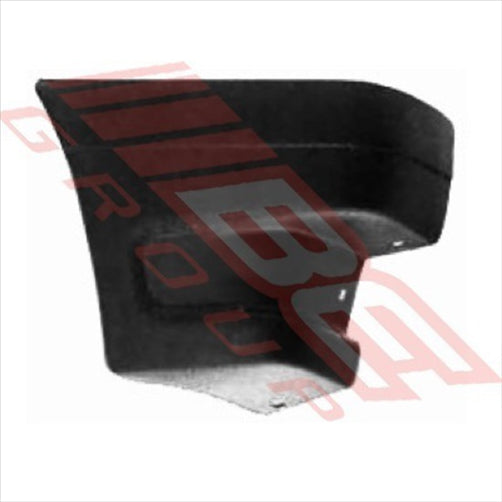 Ford FRONT BUMPER END - R/H - BLACK PLASTIC - FORD COURIER/MAZDA 1986