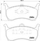 PROSELECT FRONT DISC BRAKE PADS - FORD FALCON EA-AU CERAMIC 96-00