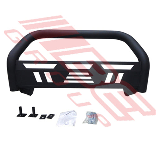 Ford FRONT NUDGE BAR - WITH SKID PLATE - PARK SENSOR COMPATIBLE - BLACK - F