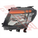 Ford HEADLAMP - L/H - WILDTRACK MANUAL - BLACK - FORD RANGER 2012