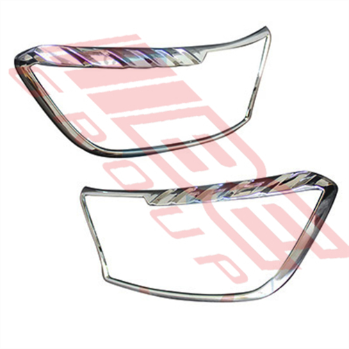 Ford HEADLAMP FRAME SET - L&R - CHROME - FORD RANGER 2015- F/LIFT