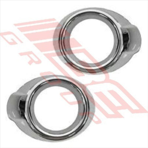 Ford FOG LAMP BEZEL SET - L&R - CHROME - FORD RANGER 2012