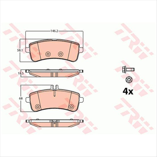 TRW Brake Pad Set