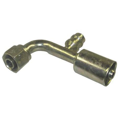 Atco Steel Fitting # 8 FOR - Beadlock #8 90° With R134a Port SBX1322-3