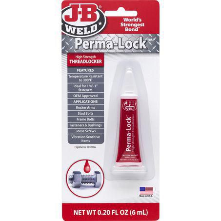 JB Weld Perma-Lock Red High Strength Threadlocker 6ml 27106