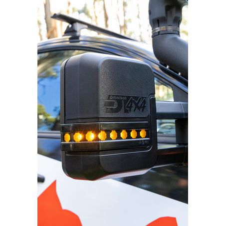 Towing Mirrors to suit Nissan Pathfinder & Navara, Black Pair DT-TM2005EBS