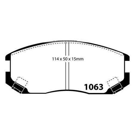 RDA PHANTOM CERAMIC BRAKE PAD SET DAIHATSU MITSUBISHI RDC1277