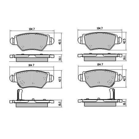 RDA PHANTOM CERAMIC BRAKE PAD SET HOLDEN OPEL VAUXHALL RDC1425