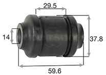 RUBR FR LWR ARM FR BUSH MIT LANCER COLT OUTLANDER - 26H060