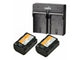 JUPIO DUAL BATTERY CHARGER KIT WITH 2Ã— NP-FZ100 2040mAh BATTERIES FOR SONY ALPHA CAMERAS