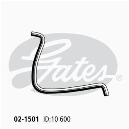 Gates Moulded Heater Hose 02-1501