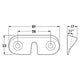 HELLA ANGLE MNT BRACKET BLACK FLUSH MNT 8HG958029001