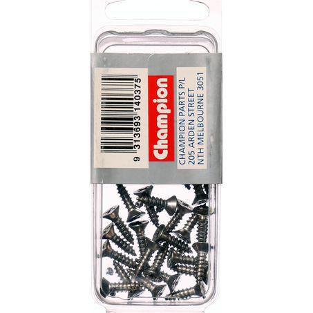 CHAMPION AUTO PARTS Champion Self Tapping Screw Pack 6G x 1/2in. CSP02