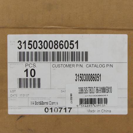 Ideal T-Bolt Hose Clamp 86-91mm 3386