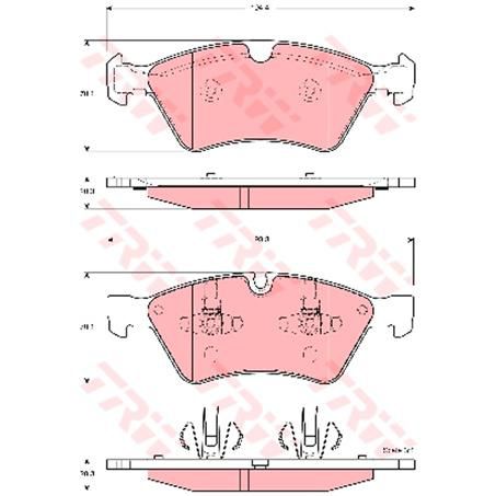 TRW Brake Pad Set (DB2048)