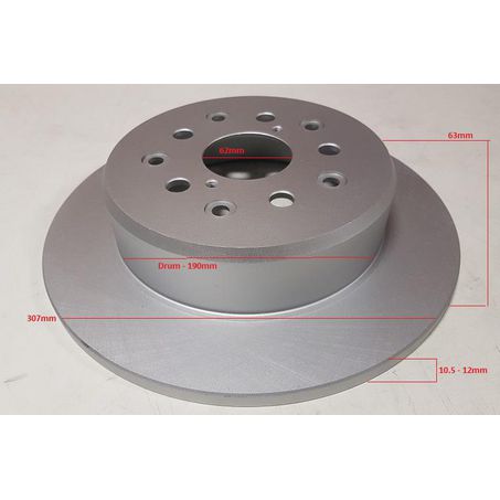 DISC ROTOR REAR SUITS TOYOTA LEXUS 307mm - BR4749
