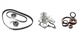 MITSUBISHI LANCER MIRAGE CAMBELT KIT 4G91, DOHC INCLUDES WATER PUMP