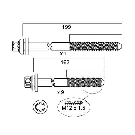 PERMASEAL Cylinder Head Bolt Set HBS219