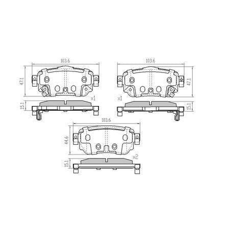 RDA REAR BRAKE PAD SET