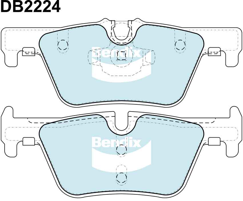 D/PAD BNDX EURO RR BMW X3 F25 10> W/ SENS - DB2224EURO