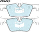 D/PAD BNDX EURO RR BMW X3 F25 10> W/ SENS - DB2224EURO