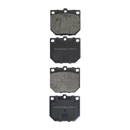 RDA BRAKES RDA GP Max General Purpose Low Metallic Brake Pad Set RDB86