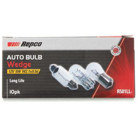 Repco W5W Wedge Globe 12V 5W W2.1x9.5d R501LL