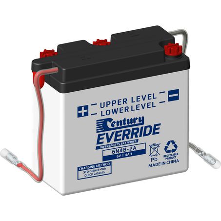 EVERRIDE Century EverRide Motorcycle Battery 6V 4AH 18 Month Warranty 6N4B-2A
