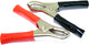 BATTERY CLAMP PAIR STEEL JAW 60AMP BLACK & RED - 28-104