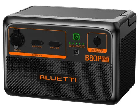 BLUETTI B80P UPS Power Station â€“ 806Wh Expansion Battery with USB/12V DC Outputs
