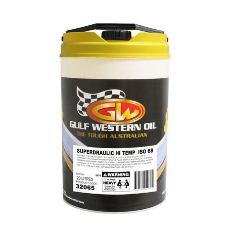 Gulf Western Super Hydraulic Hi-Temp Hydraulic Fluid - HVI 86 - 20L 32065
