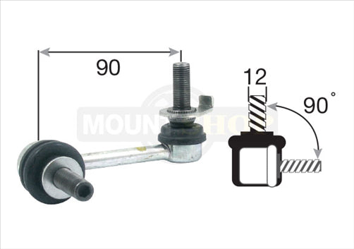 MOUNTSHOP FRONT LEFT SWAY BAR LINK M35 V35 (2WD ONLY)