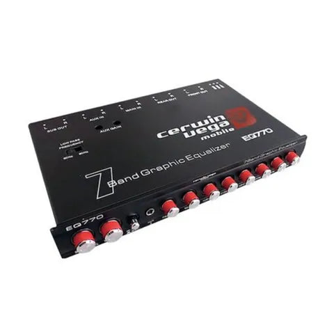 Cerwin-Vega Series 7-Band Parametric Equalizer with AUX Input | In-Dash Car Audio Signal Processor