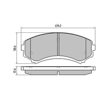 RDA PHANTOM CERAMIC BRAKE PAD SET FORD MAZDA MITSUBISHI NISSAN RDC1388