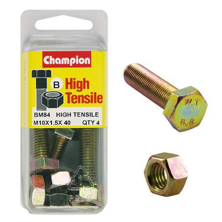 CHAMPION AUTO PARTS Champion Screw & Nut Pack M10 x 40 BM84