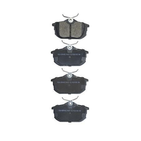 RDA GP MAX LOW METALLIC BRAKE PAD SET MITSUBISHI SMART VOLVO RDB1382