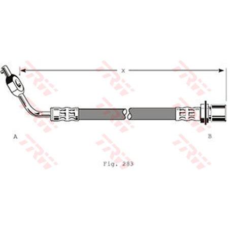 TRW Brake Hose Right Front