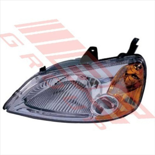 Honda HEADLAMP - L/H - MANUAL - HONDA CIVIC ES 4DR SEDAN 2000