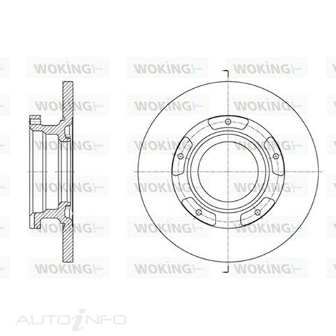BRAKE DISC R FRD TRANSIT 2013 - 288mm D61564.00