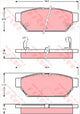 TRW Brake Pad Set (DB1278)