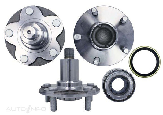 HUB ASSEMBLY FRONT SUITS TOYOTA HILUX 2WD KUN TUN 05>15 5STUD - 5245KIT