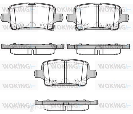 BRAKE PADS REAR OPEL HOLDEN 288mm DISC - P17283.02