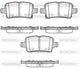 BRAKE PADS REAR OPEL HOLDEN 288mm DISC - P17283.02
